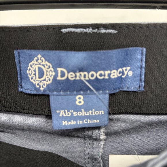 Democracy Women's "Ab"solution 7" Inseam Twill Colored Shorts Flint Size 8 NWT - Picture 4 of 6